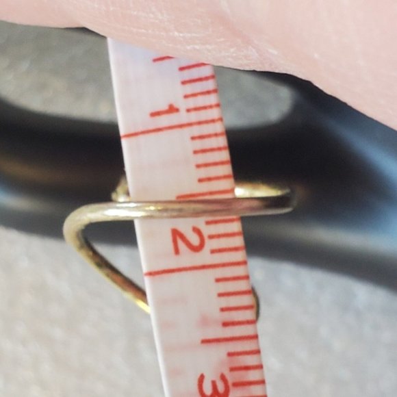 Vintage Gold Sterling Silver Wrap Ring Spiral Adjustable Boho Size 4.5 To 7 - Picture 16 of 17